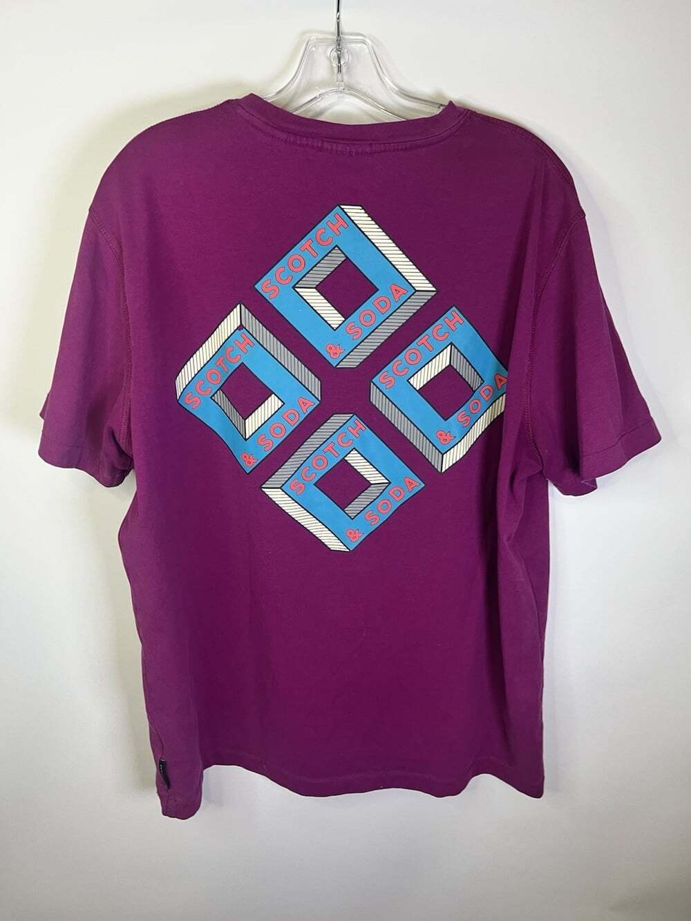 Scotch & Soda Mens Short Sleeve Crewneck Graphic T Shirt Sz XL Amsterdam Couture